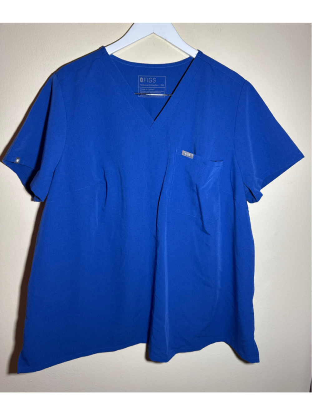 FIGS Blue Scrub Top Size 3X